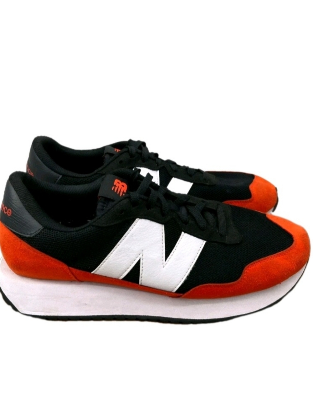 New Balance 237 Orange Black Neo Flame LowTop Sneakers US Men's Size 12 - Picture 1 of 14